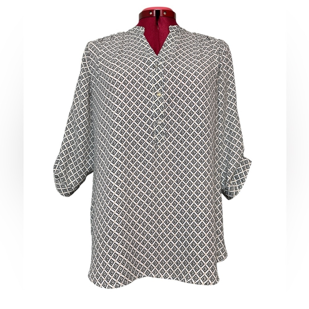 ⭐️ Pullover tunic neutral colors 3/4 length sleeves